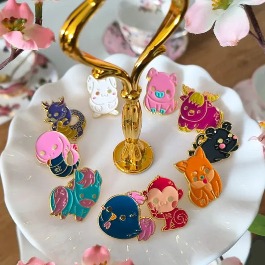 Chinese Zodiac Pins