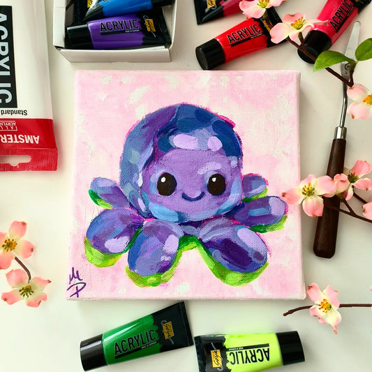 28 Feb (SAT evening): Guided Octopus Painting