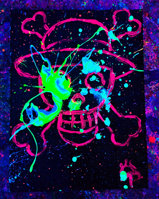 Original Artwork - "One Beast" One Piece Neon