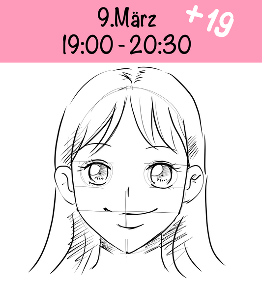 ONLINE Manga Drawing Class 1: Beginner (9 March)